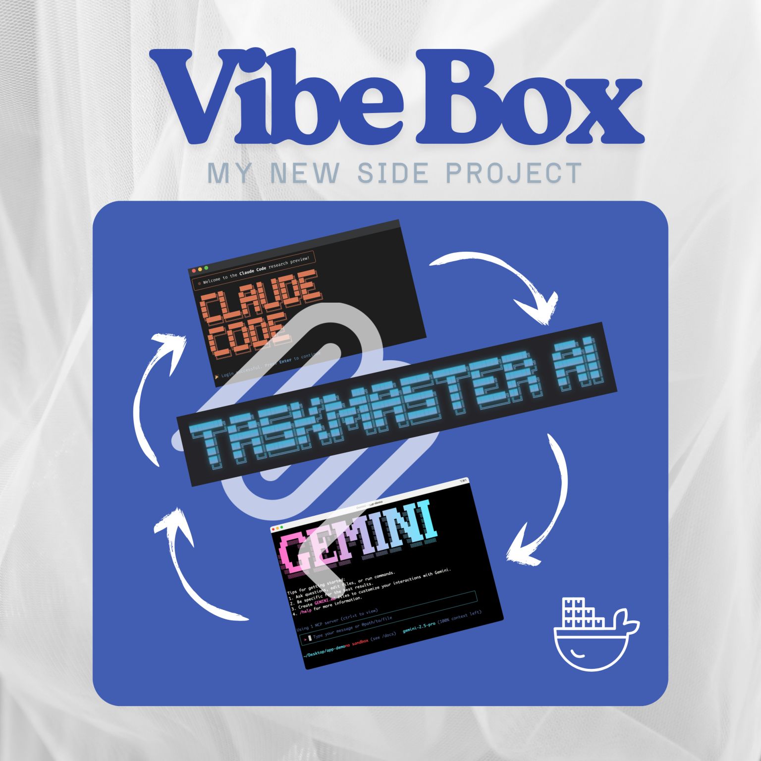 VibeBox - Claude Code, Task Master AI and Gemini orchestrated in a dockerized loop